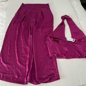 Dynamite wide leg pant and alter corset top fits XL